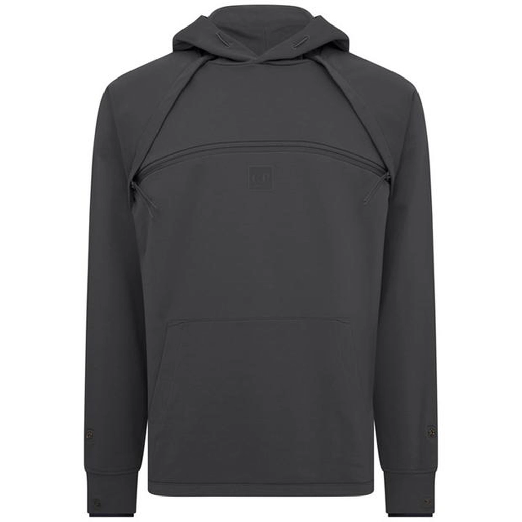 CP Company Stretch Fleece Zipped Hoodie - Black